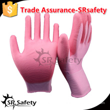 SRSAFETY 13 Gauge nylon pu coated palm glove/Working Glove/PU Gloves Manufacturers with china supplier,cheap gloves